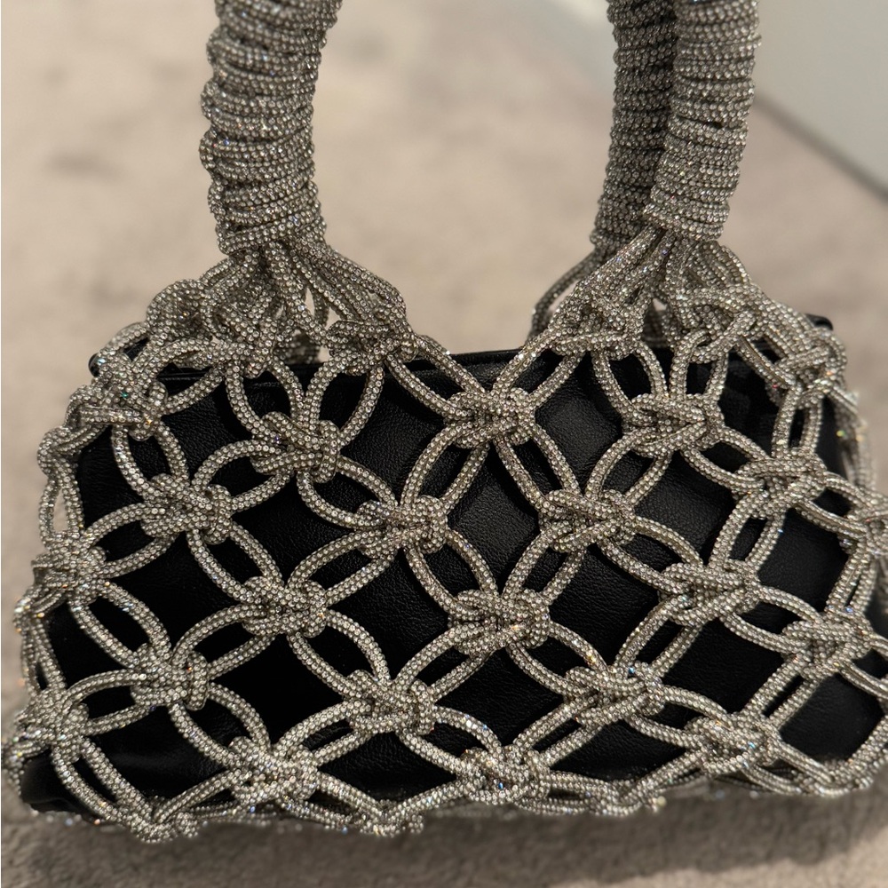 Rocknot Black Vegan Leather Crossbody Bag - Picture 3 of 4